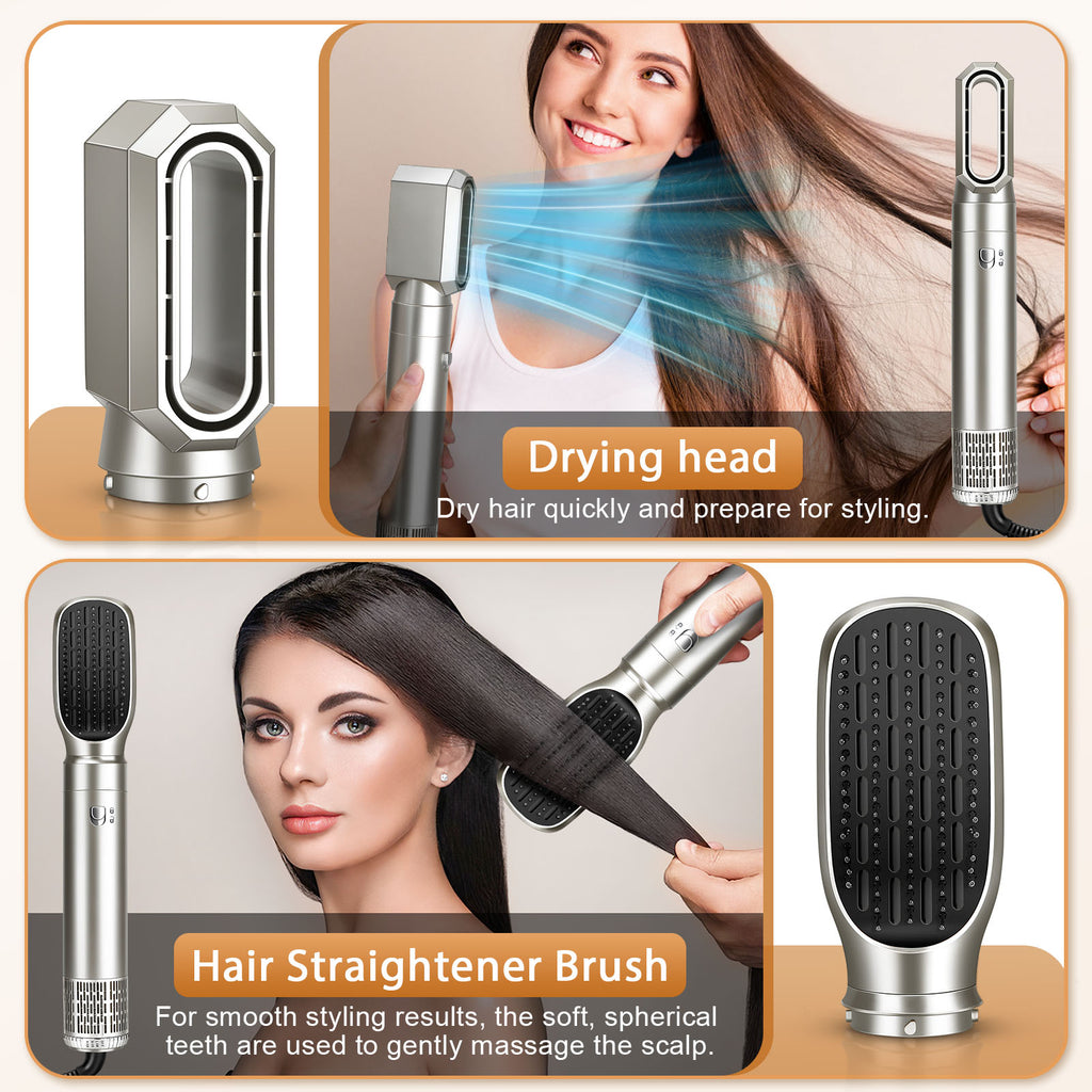 Hair Styler Airbrush Pro 6 In 1, 1 0 0 0W Air Styler Hair Dryer, 6 In 1 Multi Style